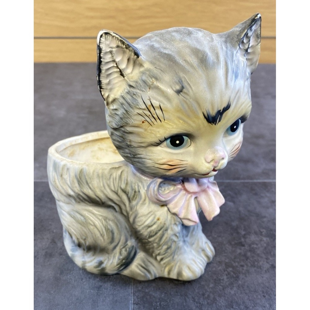 VTG Lefton Kitty Cat Plantar with Pink Bow-2953N